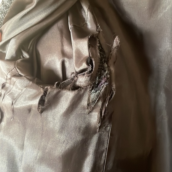 Talbots Plaid Button Up Wool Blazer Black/Grey size 10 - Picture 6 of 9